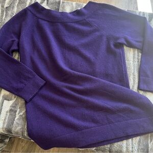 Women's Cashmere Purple Sweater
